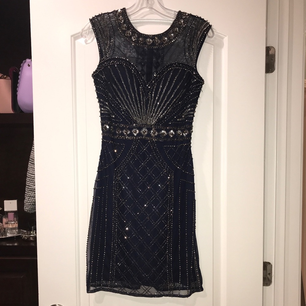 Embellished cocktail dress